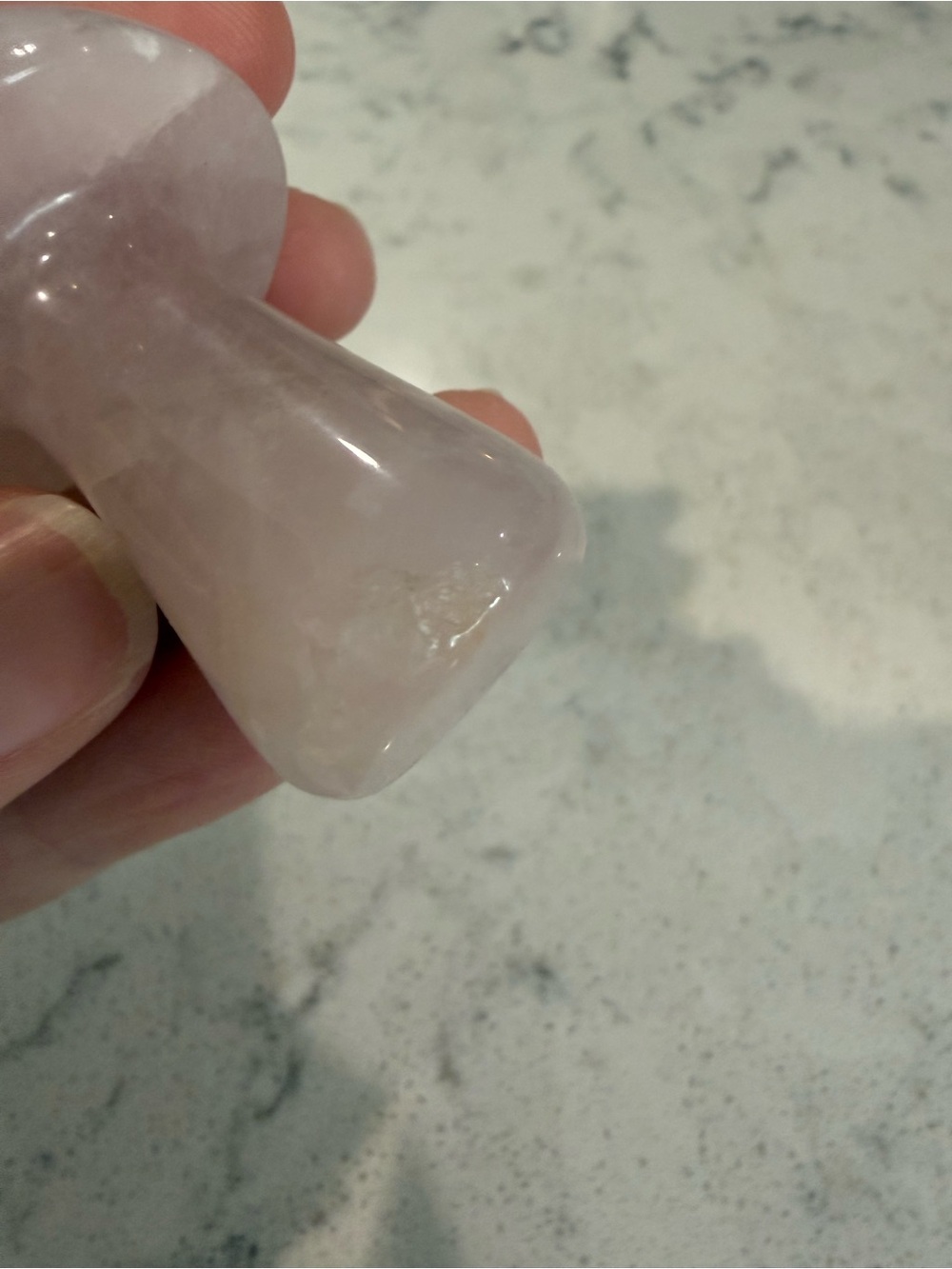 Rose Quartz Mushroom - Picture 6 of 6